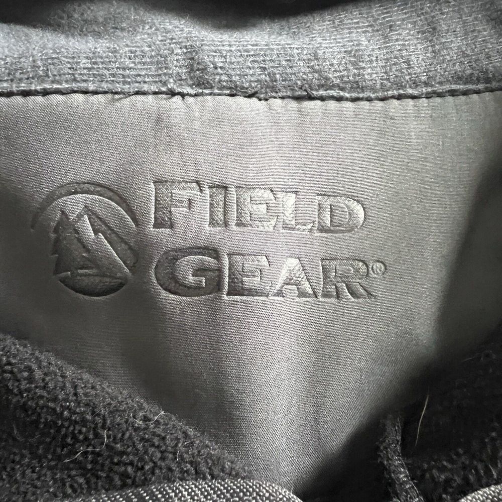 FIELD GEAR Mens Size‎ Large Full Zip Black Jacket with Zip Chest Pocket - Picture 5 of 8